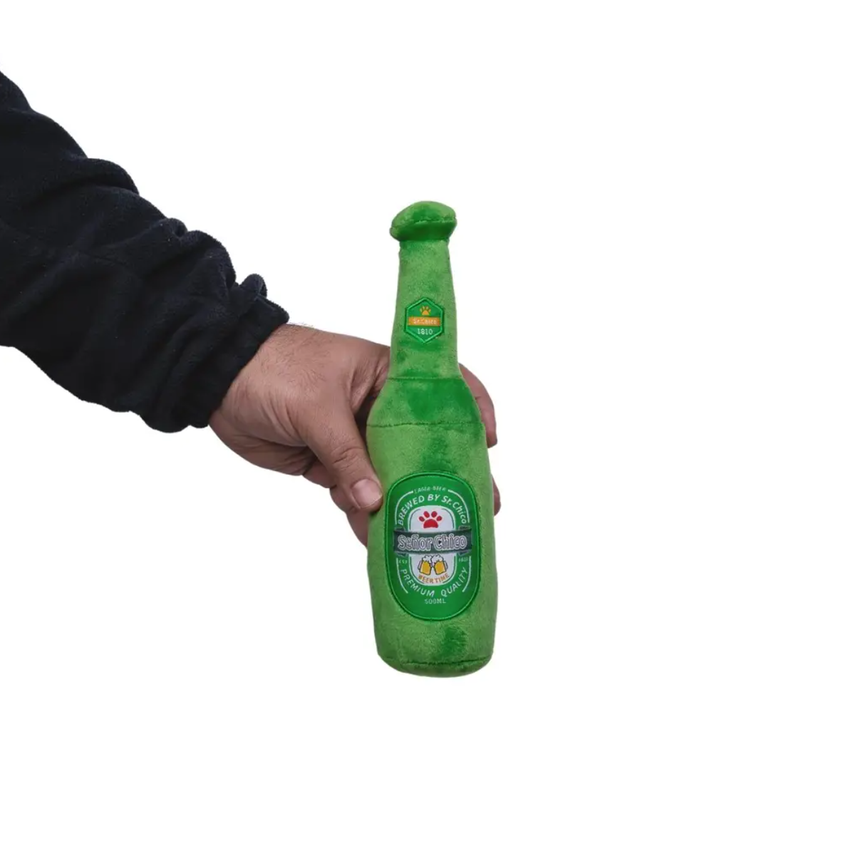 Beers-Cheers Plush Dog Toy Gift Set – with Squeaker & Crinkle Paper for Fun Play